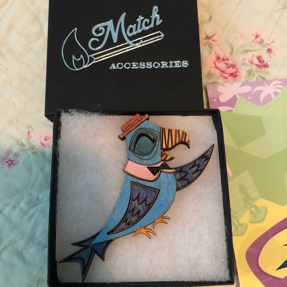 Disney inspired Tiki Room bird brooch